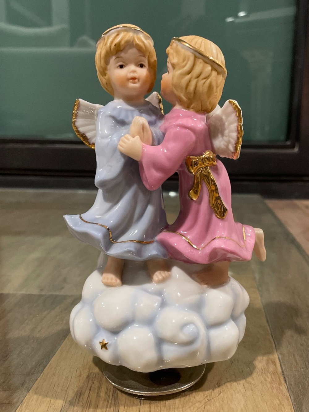 Vintage (but new) Music Box Figurine: "When You Wish Upon a Star"